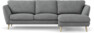 Madison Lux - 2-sits soffa med schäslong höger - Vit