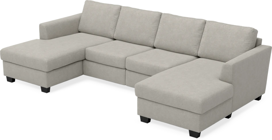 Friday - 2-sits soffa med två schäslonger - Beige