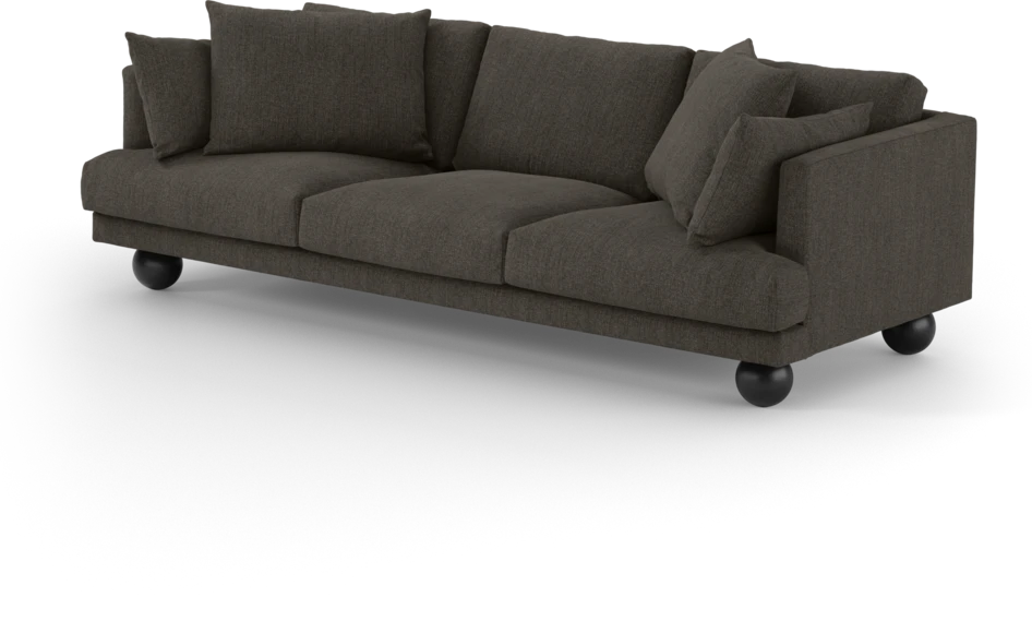 Harper - 4-sits soffa - Brun