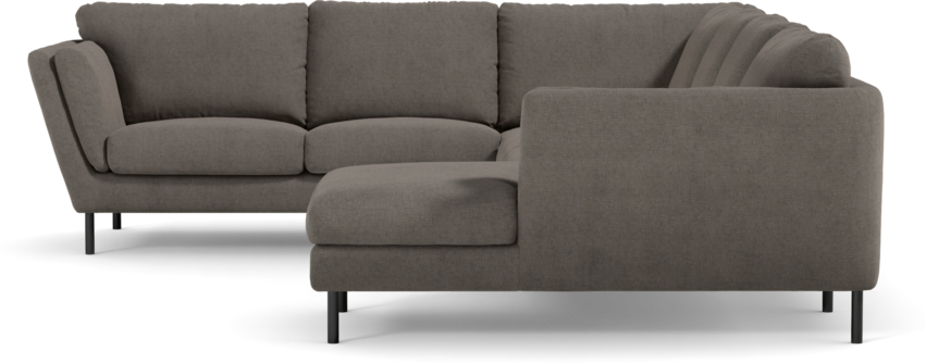 Madison Lux - Hörnsoffa med schäslong höger - Brun