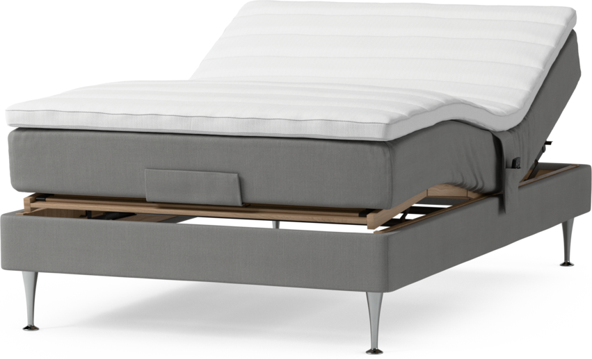 Roma Family - Ställbar säng, enkelsäng med bäddmadrass, B 80-120