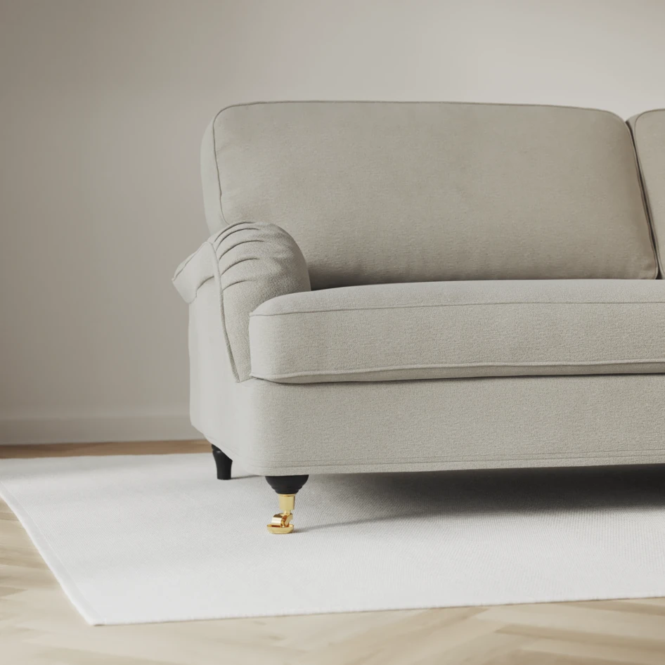 Oxford - 3-sits soffa svängd - Grå