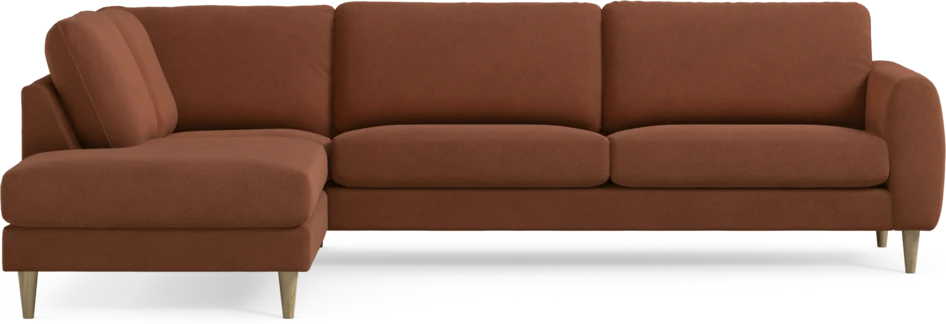 Bridge - 3-sits soffa med divan vänster - Orange