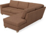 Friday - 2,5-sits soffa med divan höger - Orange