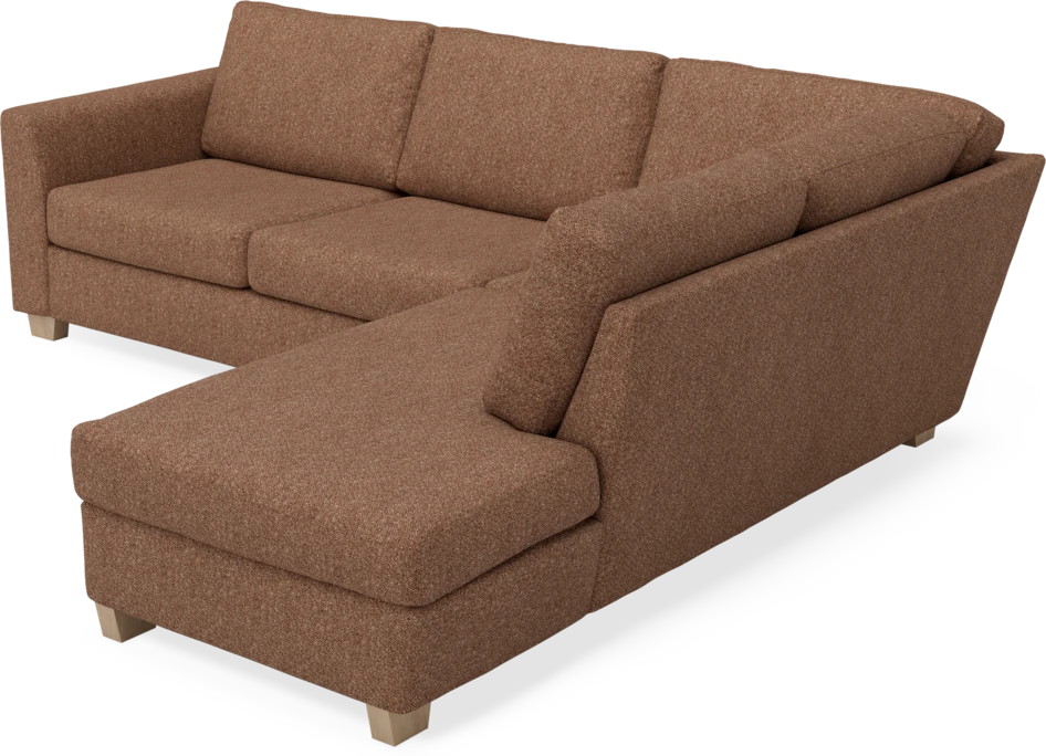 Friday - 2,5-sits soffa med divan höger - Orange