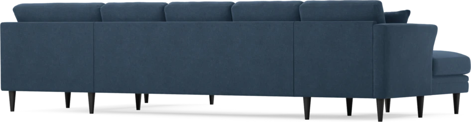 Eden - 3-sits soffa med schäslong vänster och divan höger - Blå