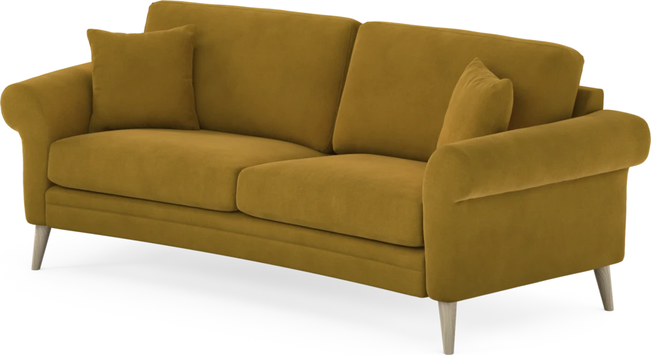 Eden - 2,5-sits soffa svängd - Gul