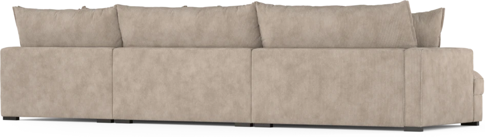 Rossi - 4-sits soffa med divan höger - Beige