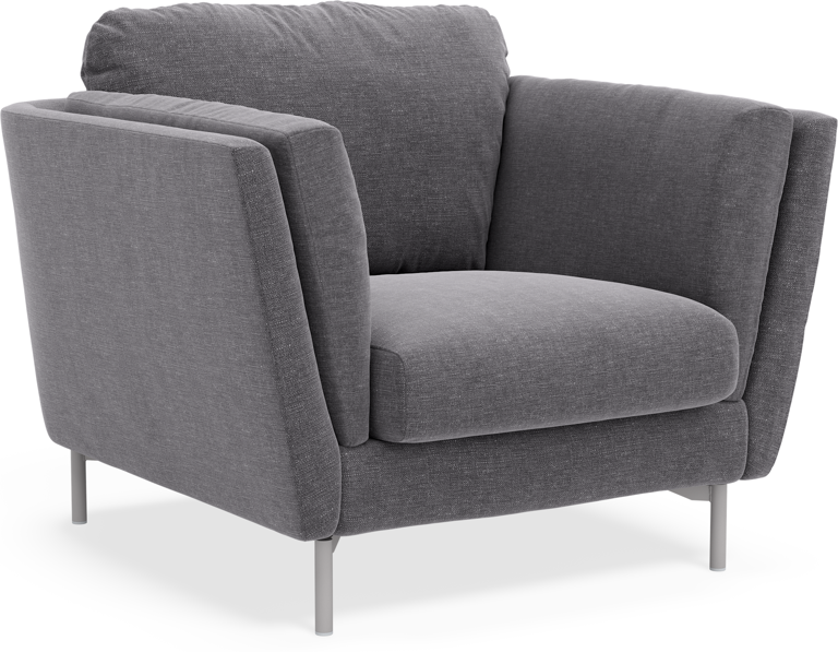Madison Lux - Fåtölj, 70 cm - Grå
