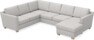 Friday - Hörnsoffa, 2+3-sits med schäslong höger - Grå