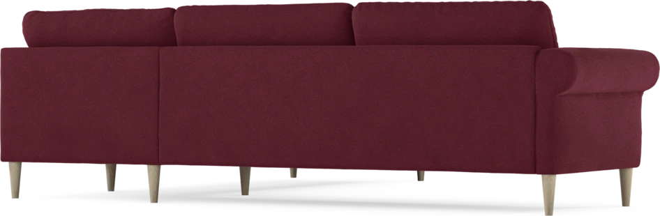 Bridge - Hörnsoffa, 3+2-sits - Röd
