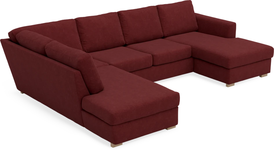 Friday - 3-sits soffa med divan vänster och schäslong höger - Rosa