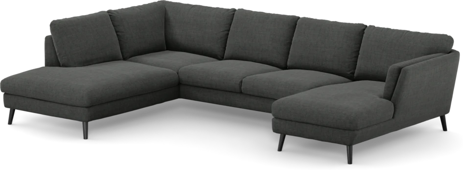 Madison Lux - 2-sits soffa med divan vänster och schäslong höger - Grå