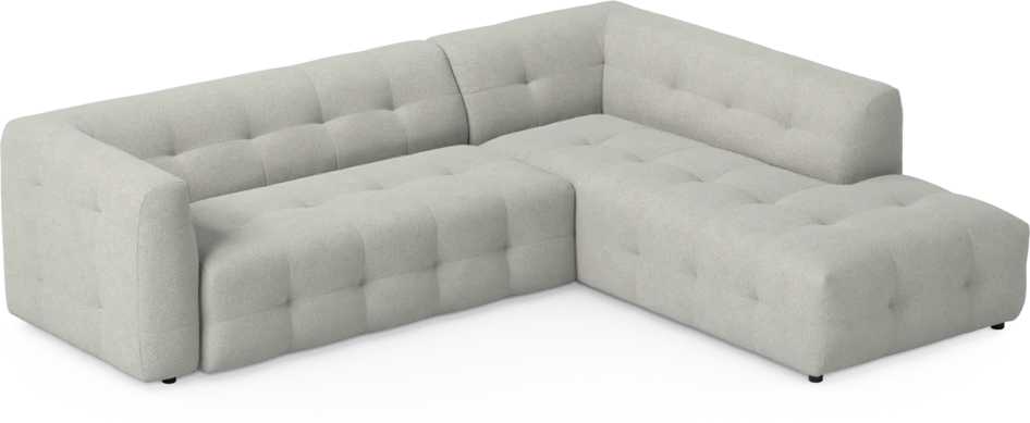 Bella - 3-sits soffa med divan höger - Grå