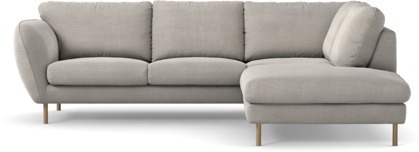 Madison Lux - 2-sits soffa med divan höger - Grå