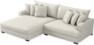 Rossi - 2-sits soffa med schäslong XL vänster - Vit