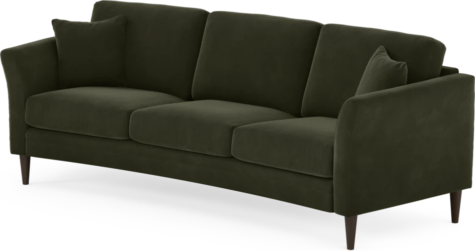 Eden - 3-sits soffa svängd - Grön