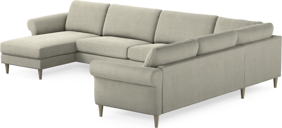 Bridge - Hörnsoffa, 3+2-sits med schäslong vänster - Beige