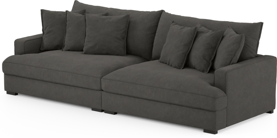 Rossi - 4-sits soffa - Brun