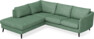 Madison - 2-sits soffa med divan vänster - Turkos