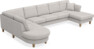 Eden - 3-sits soffa med divan vänster och schäslong höger - Grå