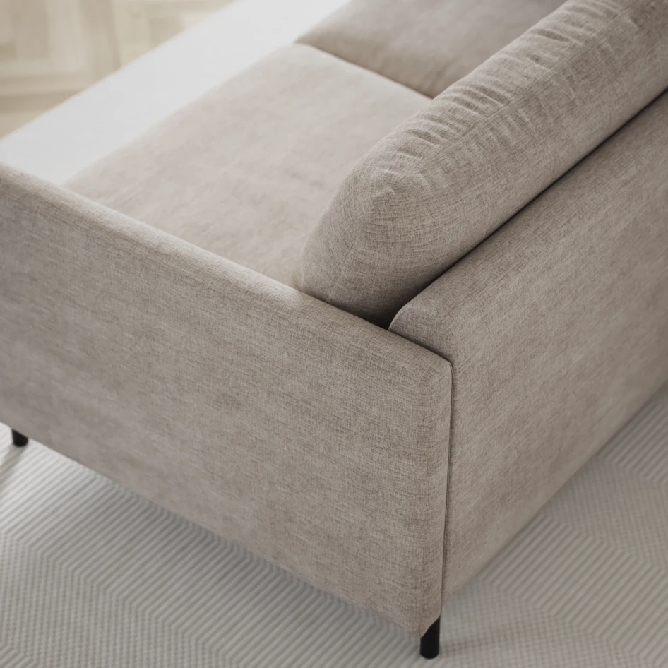 Madison Lux - Hörnsoffa med schäslong höger - Beige