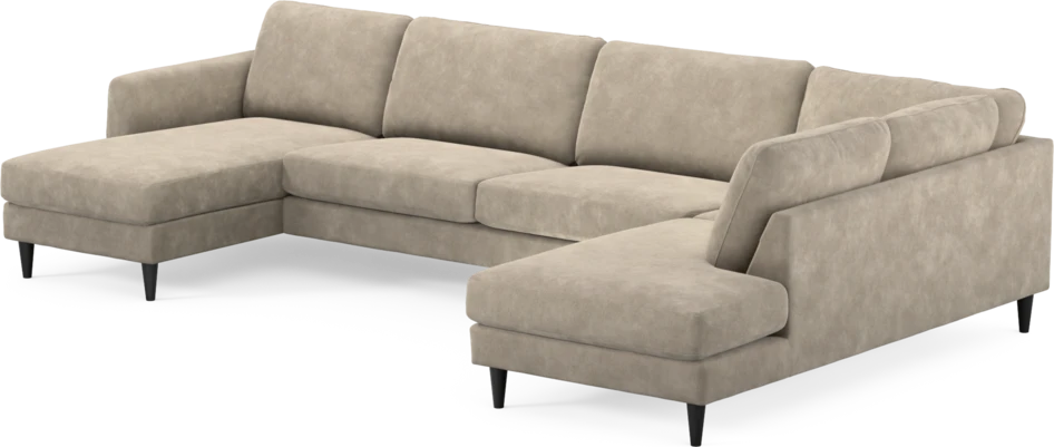 Bridge - 3-sits soffa med schäslong vänster och divan höger - Beige
