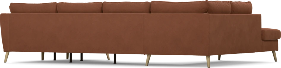 County - 3-sits soffa med divan vänster och schäslong höger - Orange