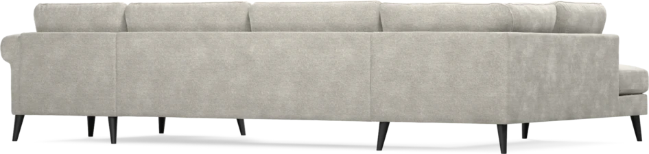 Bridge - 3-sits soffa med divan vänster och schäslong höger - Grå