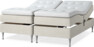 Delux Sense - Ställbar säng, dubbelsäng med bäddmadrass - Beige