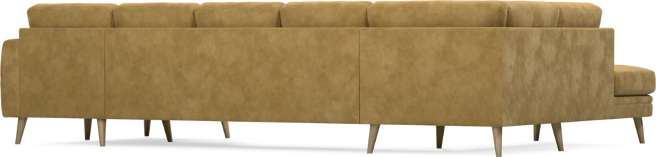 Eden - 3-sits soffa med divan vänster och schäslong höger - Gul