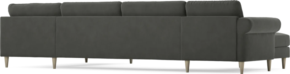 Bridge - 3-sits soffa med schäslong vänster och divan höger - Grå
