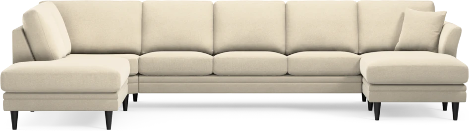 Eden - 3-sits soffa med divan vänster och schäslong höger - Beige