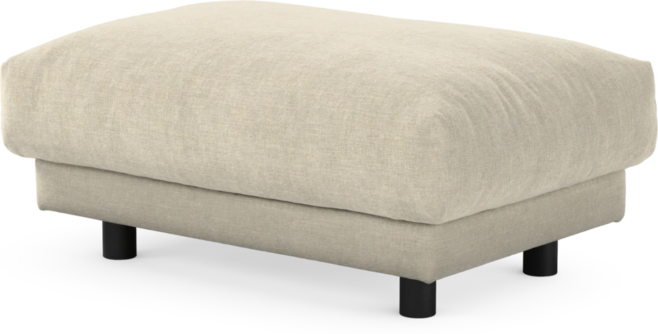 Cherrie - Fotpall 110, fast klädsel - Beige