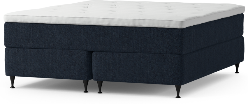 Delux Exclusive - Kontinentalsäng, dubbelsäng med bäddmadrass och sängben