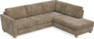 Friday - 2,5-sits soffa med divan höger - Brun