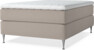 Delux Exclusive - Kontinentalsäng, enkelsäng 140 cm med bäddmadrass - Beige