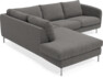 Madison - 2-sits soffa med divan vänster - Brun