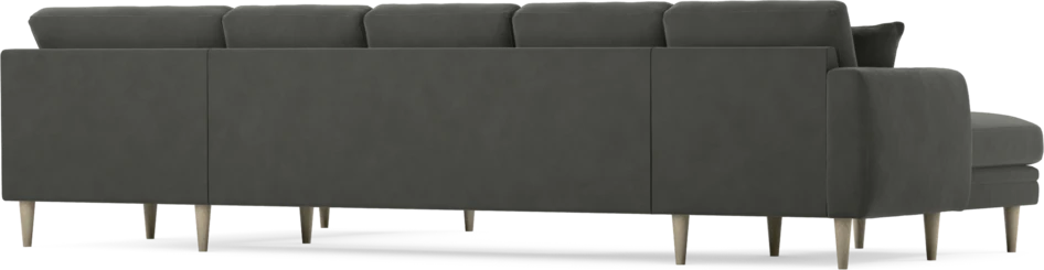 Eden - 3-sits soffa med schäslong vänster och divan höger - Grå