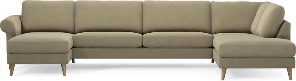 Bridge - 3-sits soffa med schäslong vänster och divan höger - Beige