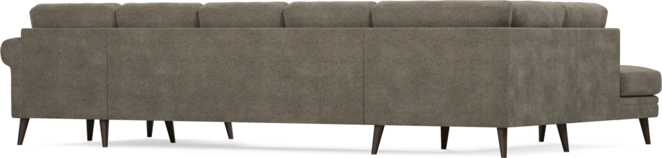 Eden - 3-sits soffa med divan vänster och schäslong höger - Brun