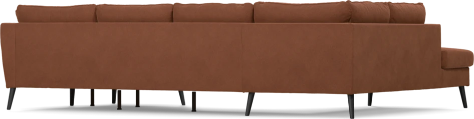 County - 3-sits soffa med divan vänster och schäslong höger - Orange