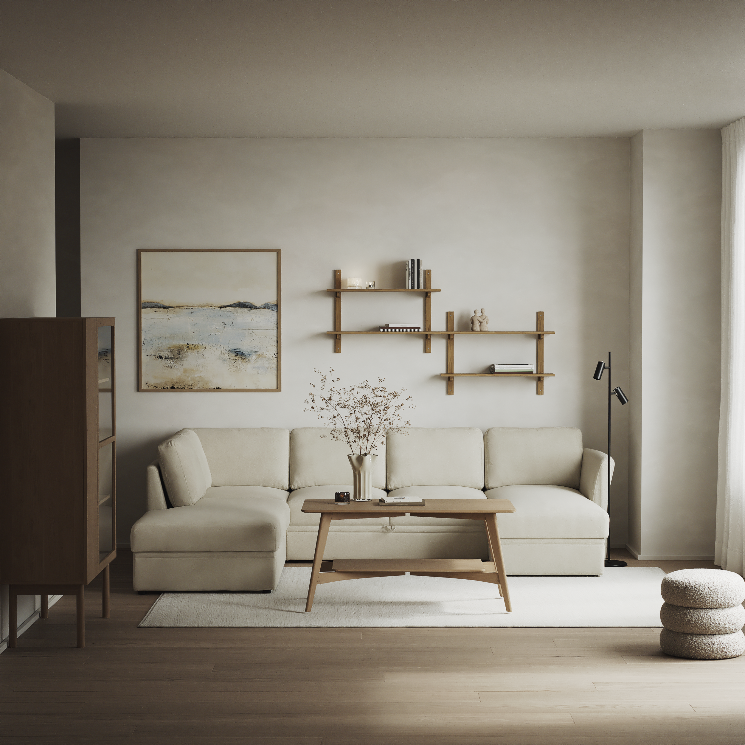 Öland - Bäddsoffa med divan vänster och schäslong höger - inspiration