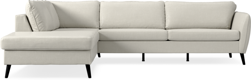 County - 2,5-sits soffa med divan vänster - Vit