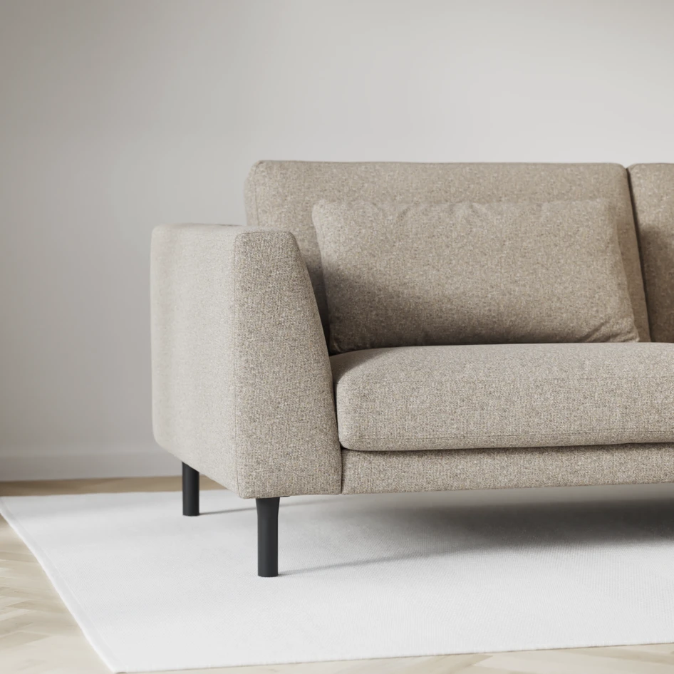 Willow - 3-sits soffa, fast klädsel - Beige