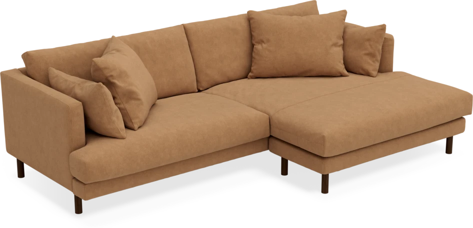 Harper - 4-sits med schäslong XL höger - Gul