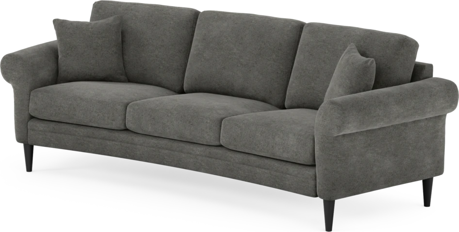Eden - 3-sits soffa svängd - Grå