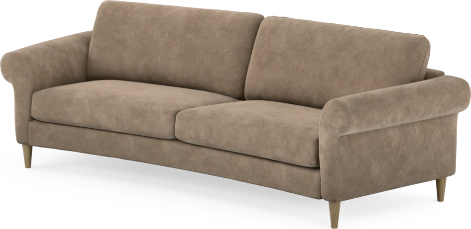 Bridge - 3-sits soffa svängd - Beige