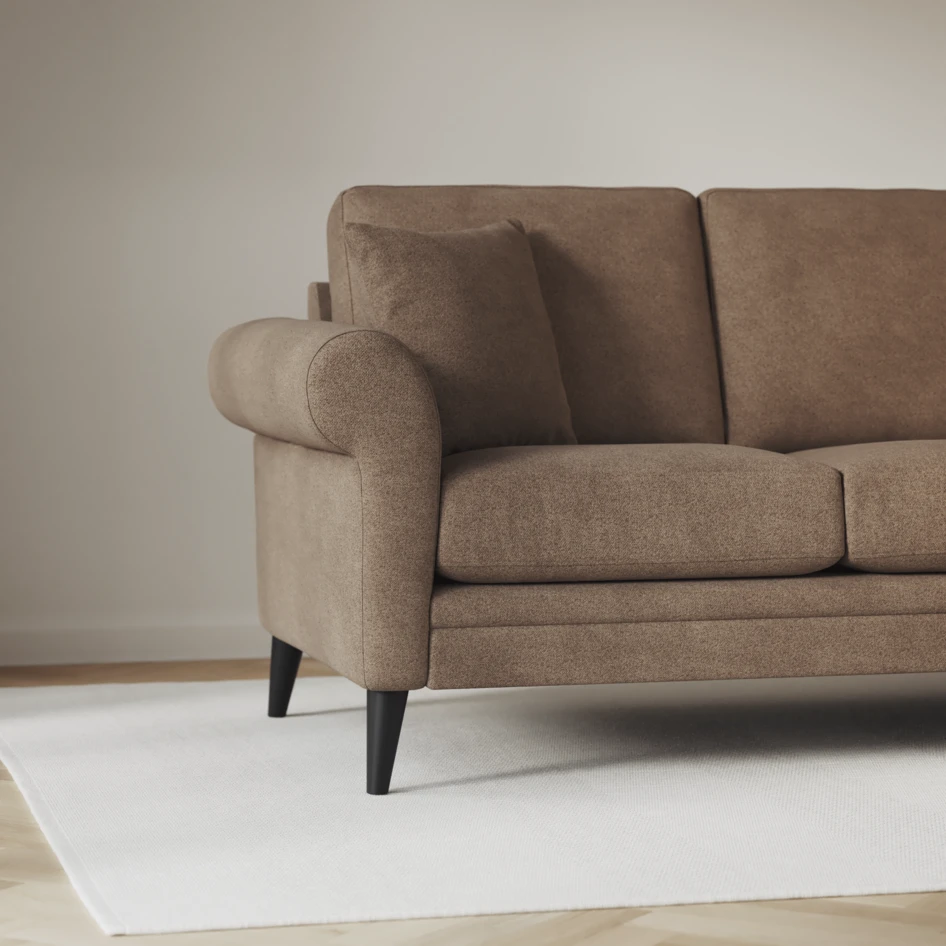 Eden - 3-sits soffa - Brun
