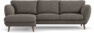Madison Lux - 2-sits soffa med schäslong vänster - Brun